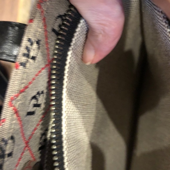 Dooney & Burke like new, navy and red - Picture 5 of 5